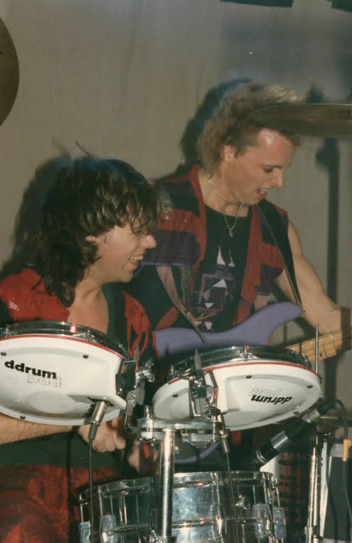 Sören Johansson, trummor & Johan Stark, bas i Trance Dance på 1980-talet
